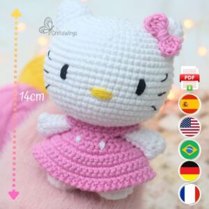 Amigurui Hello Kitty PATTERN, Sanrio family (Digital Download)