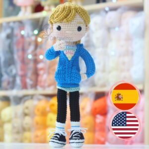 Amigurumi PATTERN Riley from the movie Inside Out 2 (Digital Download)