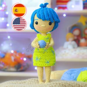 Amigurumi PATTERN Joy from the movie Inside Out (Digital Download)